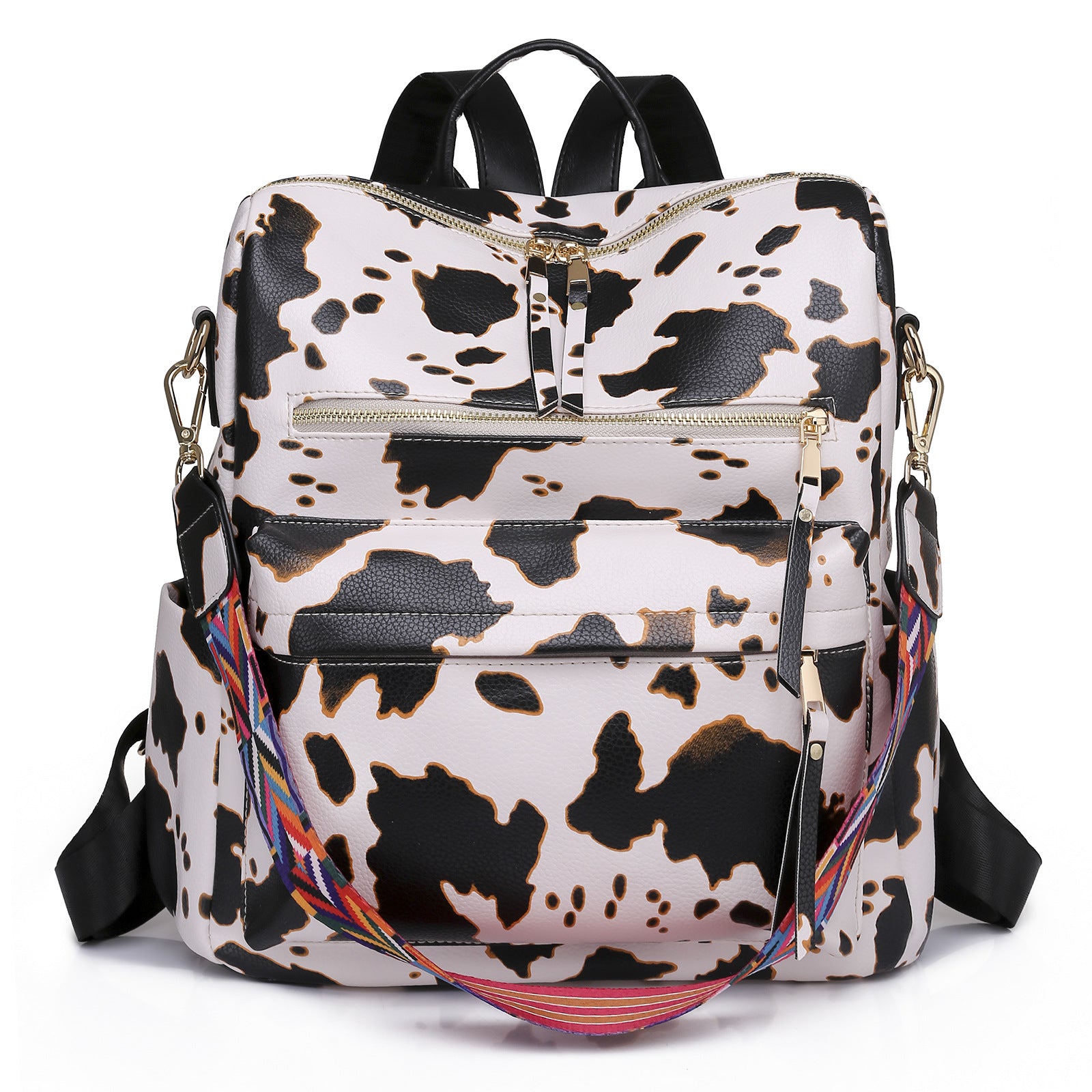 Wholesale Retro Large Capacity PU Backpacks